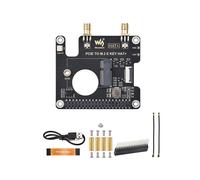 Waveshare HAT+ Placa Adaptadora PCIe A M.2 e KEY para Tarjeta de Expansión de Red para Raspberry Pi 5 Compatible con para USB/