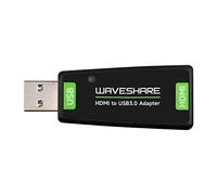 Waveshare HDMI Video Capture Card, HDMI to USB 3.0 4K 1080P60 HD Video Recording Card, for Gaming Live Streaming Video Recorder, Compatible with Windows/Linux/macOS/Android, Driver-Free