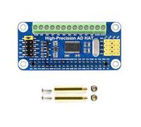 High-Precision AD Hat Compatible with Raspberry Pi Series & Jetson Nano, ADS1263 10-Ch 32-bit ADC
