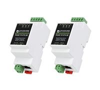 Waveshare Industrial Serial Server(2pcs), RS485 to RJ45 Ethernet, TCP/IP to Serial Module, Support Rail-Mount Modbus Gateway