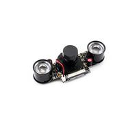 Waveshare IR-Cut Camera 5 MP OV5647 Sensor Embedded IR-CUT Supports Night Vision Adjustable Focus for All Version of Raspberry Pi with 50 Degree Angle of View