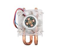 Waveshare Low-Profile Ice Tower Cooling Fan for Raspberry Pi 4B/3B+/3B 5mm Copper Tube Colorful LED