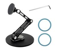 Waveshare Magnetic N52 Neodymium Magnet Portable Monitor Adjustable Stand, Compatible with 4~18.5inch Monitors, Supports Multi-axis Rotation, comes with Magnetic metal rings, Foldable For Easy Storage