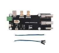 Waveshare Micro HDMI To Female HDMI Adapter Board Compatible with Raspberry Pi 5/4 B,Supports Dual 4K Outputs,Two Power Supply Methods