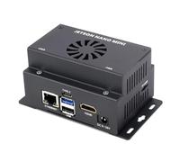 Waveshare Mini-Computer Based On Jetson Nano Module (Not Included), Onboard Multiple Peripheral Interfaces, Supports Installing WiFi Or 4G Module, Metal Case