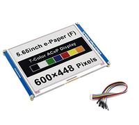 waveshare - Módulo de Pantalla electrónica de 5,65 Pulgadas, 600 × 448 Pixeles, Color ACeP 7 Colores E-Ink Display eink Screen epaper for Raspberry Pi 4B/3B+/3B/2B/Zero/Zero W/Zero WH,Jetson