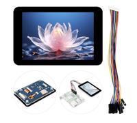 Waveshare Módulo de pantalla táctil capacitiva de 3.5 pulgadas, compatible con Raspberry Pi 5/4B/Zero/Zero W/Zero 2W/ESP32/Arduino LCD, resolución de 320 × 480, pantalla pequeña IPS, no Plug and Play