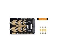Waveshare Módulo de Placa Adaptadora PCIe A M.2 de Doble Canal para Raspberry Pi 5 Módulo de 5 Gbps Módulo de Lectura/Escritura de Disco Duro Más