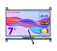 Waveshare - Pantalla táctil de 7 pulgadas con interfaz HDMI LCD de alta resolución 1024×600, diseñada para cualquier revisión de Raspberry Pi