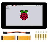 waveshare Pantalla táctil LCD DSI de 7 pulgadas 1024×600 para Raspberry Pi 4B/3B+/3 Compute Module 4 (CM4)/Compute Module 3+ (CM3+) Pantalla IPS de vidrio endurecido, monitor capacitivo de 5 puntos