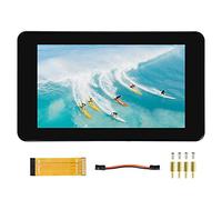 Waveshare Pantalla Táctil LCD DSI de 7 Pulgadas para Raspberry Pi 4B/3B+/3 CM4/CM3+, 1024 × 600 IPS Pantalla Táctil Capacitiva Compatible con Raspbian, Táctil de 5 Puntos, Requiere Controlador