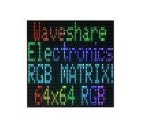 Waveshare para Raspberry Pi Pantalla LED de Matriz de Puntos RGB Color LED Aplicación Brillo de Pantalla Módulo de Interfaz HUB75 Ajustable