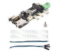 Waveshare PCIe To M.2 Multifunctional Adapter, Compatible with Raspberry Pi 5, Two Power Supply Methods, Supports Dual 4K Outputs
