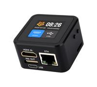Waveshare PicoKVM Lightweight IP KVM Remote Management Tool, Supports 1920 × 1080@60fps HDMI Video Input and HID Signal Output for Device Control, Comes with Case and 1.54inch Display