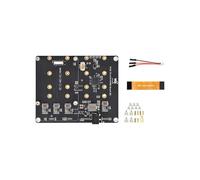 Waveshare Placa Adaptadora PCle A M.2 de 4 Canales con Fuente de Alimentación para Raspberry Pi5, Compatible con para Discos Duros NVMe con Indicador