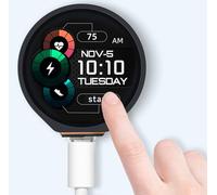 waveshare Placa de desarrollo ESP32-S3 con LCD táctil redonda de 1.3 pulgadas, acelerómetro y sensor giroscopio, pantalla redonda de color RGB de 240 × 240 píxeles 65K, conduce a 6 pines GPIO,