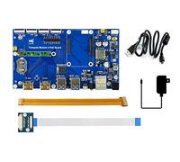 Waveshare Raspberry Pi Compute Module 4 Development Kit with PoE Board and Basic Accessories (5 Items)