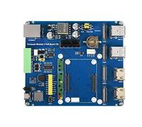 Waveshare Raspberry Pi Compute Module 4 IO Board with PoE Feature (Type B) Suitable for All Variants of CM4