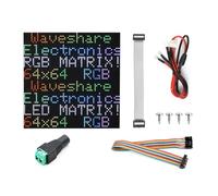 Waveshare RGB Full-Color LED Matrix Panel 2.5mm Pitch 64x64 Pixels Adjustable Brightness Compatible with Raspberry Pi/Pico/ESP32/Arduino