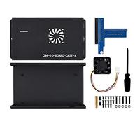 Waveshare Robust and Dust-Proof Metal Box (A) for Raspberry Pi Compute Module 4 IO Board with Cooling Fan Support Wall Mount