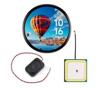 Waveshare RP2350 1.75inch AMOLED Display Development Board(GPS Version), 466x466 Resolution, 65K Color, Dual-Core & Dual-Architecture, Onboard Accelerometer/Gyroscope IMU Sensor, with LC76G Module