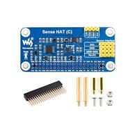 waveshare Sense HAT (C) para Raspberry Pi 4/3 B+/3 B/2 B/B+/3 Zero/Zero W sensores múltiples potentes integrados soporta sensor externo con cabezal de extensión GPIO de 40 pines e interfaz I2C
