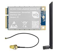 Waveshare SX1302 915M LoRaWAN Gateway Module Compatible with Raspberry Pi Standard Mini-PCIe Socket, Long Range Transmission, Large Capacity, Multi-Band Support