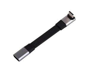 Waveshare USB4 V2.0 Full-Featured Type-C Extension Cable, 80Gbps Data Transfer, Supports 90° Bending, Flexible TPE Jacket, 8K at 60Hz HD Video Transmission, 90° Right-Angle Male Port