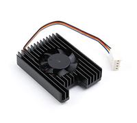 Waveshare Ventilador de Refrigeración para Raspberry Pi Compute Module 4 CM4, Disipador de Calor All-in-One, PWM Velocidad Ajustable, 8000±10% RPM, Ruido bajo, con Cintas Térmicas