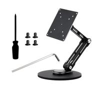 Waveshare VESA Portable Monitor Adjustable Stand, Compatible with Monitors Up to 19 Inches, Multi-Axis Rotation, Ergonomic Design with Weighted Base, Foldable for Easy Storage