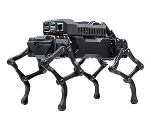Waveshare WAVEGO 12-DOF Bionic Dog-Like Robot Open Source for ESP32 and PI4B Facial Recognition Color Tracking Motion Detection with Raspberry Pi Extension Holder（Fully Assembled