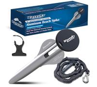 WAVESRX Paquete de Anclaje de Playa para Barcos y pontones | Anclaje de popa de Aluminio WaveCobra de 18 Pulgadas + Cuerda elástica AnchorMate de 7 pies (se estira hasta 25 pies) | Diseño Patentado