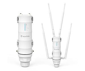 WAVLINK AC1200 Gigabit Outdoor WLAN Access Point Support 60 Meters Poe Outdoor WiFi Repetidor WiFi WiFi Repetidor Smart Mesh Satélite, Dual Band 5G + 2.4G Ideal para Outdoor WLAN