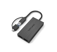 WAVLINK Adaptador de Pantalla DisplayLink Dual 4K@60Hz, Convertidor USB C A Dual Compatible, Concentrador de Monitor, Base de Pantalla Extendida