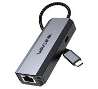 WAVLINK Adaptador Ethernet USB C de 5 Gbps con suministro de energía de 95 W, 5G/2.5G/1G/100M/10M, compatible con Thunderbolt 5/4/3 y USB 4, aluminio, para MacBook Pro/Air M4/M3/M2/M1, iPad Pro