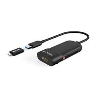 WAVLINK Adaptador USB C a HDMI, Adaptador HDMI 2K, Convertidor USB 3.0 a HDMI, Chips Displaylink admiten hasta 6 Monitores para Windows