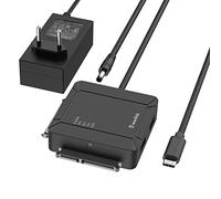 WAVLINK Adaptador USB-C Doble Bahía SATA, Conector HDD 2,5/3,5 Pulgadas con 2 Puertos USB3.0 Y Clonación Offline, Soporta 2x18TB Y UASP para Respaldo De Datos