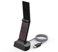 WAVLINK Adaptador WiFi AC1900 USB 3.0 de Doble Banda USB para PC/Escritorio/Tableta/Ordenador portátil, Receptor de Red 802.11ac con Cable de 120 cm (ST418)