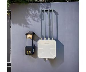 WAVLINK AX3000 Repetidor WiFi Potente Exterior para Larga Distancia 300+Metros,2.4G+5G Amplificador de Señal WiFi Exterior,Mesh Outdoor WiFi Router Extender Access Point,WiFi 6 Soporte PoE