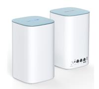WAVLINK AX3000 Sistema Mesh WiFi 6 (Pack de 2) - Router Doble Banda, Cobertura 3200 Sq.Ft., 256 Dispositivos, 3 Puertos Gigabit, VPN, App, 5 Antenas 5dBi