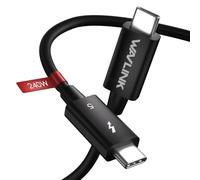 WAVLINK Cable Thunderbolt 5, transferencia de datos rápida de 120 Gbps y cable USB-C Power Delivery de 240 W, soporte de pantalla 8K/16K, compatible con retrovisores TB4/3/USB4/3, ideal para juegos