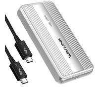 WAVLINK Carcasa SSD M.2 NVMe 80 Gbps Ventilador refrigeración Thunderbolt5/USB4 V2.0 Llave B+M/M-Key NVMe 2280 SSD Mac M4 Pro