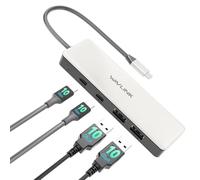 WAVLINK concentrador USB-C de 10 Gbps ÚNICAMENTE para transmisión de Datos | 2 puertos USB-C y A 3.2 (10 Gbps), no admite carga ni extensión de monitor.