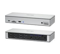 WAVLINK DisplayLink Docking Station, Quad 5K/4K@60Hz, 100W PD, 4 HDMI+4 DP, | 19-en-1 Estación de acoplamiento:Quad 5K(5120×1440)/4K@60Hz,4HDMI+4DP,USB 10Gbps,LAN 2,5G,100W PD,MacBook Neo,M1-M3 & Windows