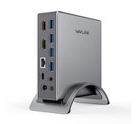 WAVLINK Docking Station, Soporte Mac Extend 2 Monitors, Universal Dock Station USB C/USB 3.0, con 2 X HDMI, Gigabit Ethernet, 100W PD, 4 USB Ports, Audio para Mac Windows.