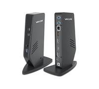 WAVLINK Docking Station USB C / USB 3.0, Dock Station de pantalla única 5K/Doble 4K, 2 HDMI y 2 DP, 2 USB C y 3 USB A, Gigabit Ethernet, audio y micrófono, para Windows, Mac OS