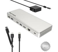 WAVLINK Estación de Acoplamiento para 3 monitores, SM770 Docking Station con 3 HDMI, 2 DP, PD 120W,USB A&C 10Gbps, Ethernet 2,5G, Compatible con Intel Mac, se Requiere Controlador SMI&Host USB3.2Gen2