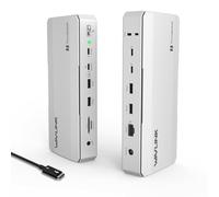 WAVLINK Estación de acoplamiento Thunderbolt 5 con certificación Intel EVO: base TB5 con transferencia máxima de 120 Gbps, hub Thunderbolt 5 con carga máxima de 140 W, 4X USB-A 3.2, sistema de