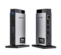 WAVLINK Laptop Docking Station Triple Pantalla (Single 8K@30Hz/4K@144Hz), USB C Dock 125W PD3.1 Pass-Through, 2*HDMI, DP, Ethernet, SD/TF, para Windows, Macbook M1/M2/M3/M4