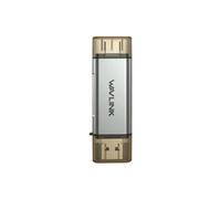 WAVLINK Lector de Tarjetas con Conector Dual USB C y USB 3.0, Adaptador de Tarjeta Micro-/TF de Alta Velocidad para PC, Tableta, Android OTG